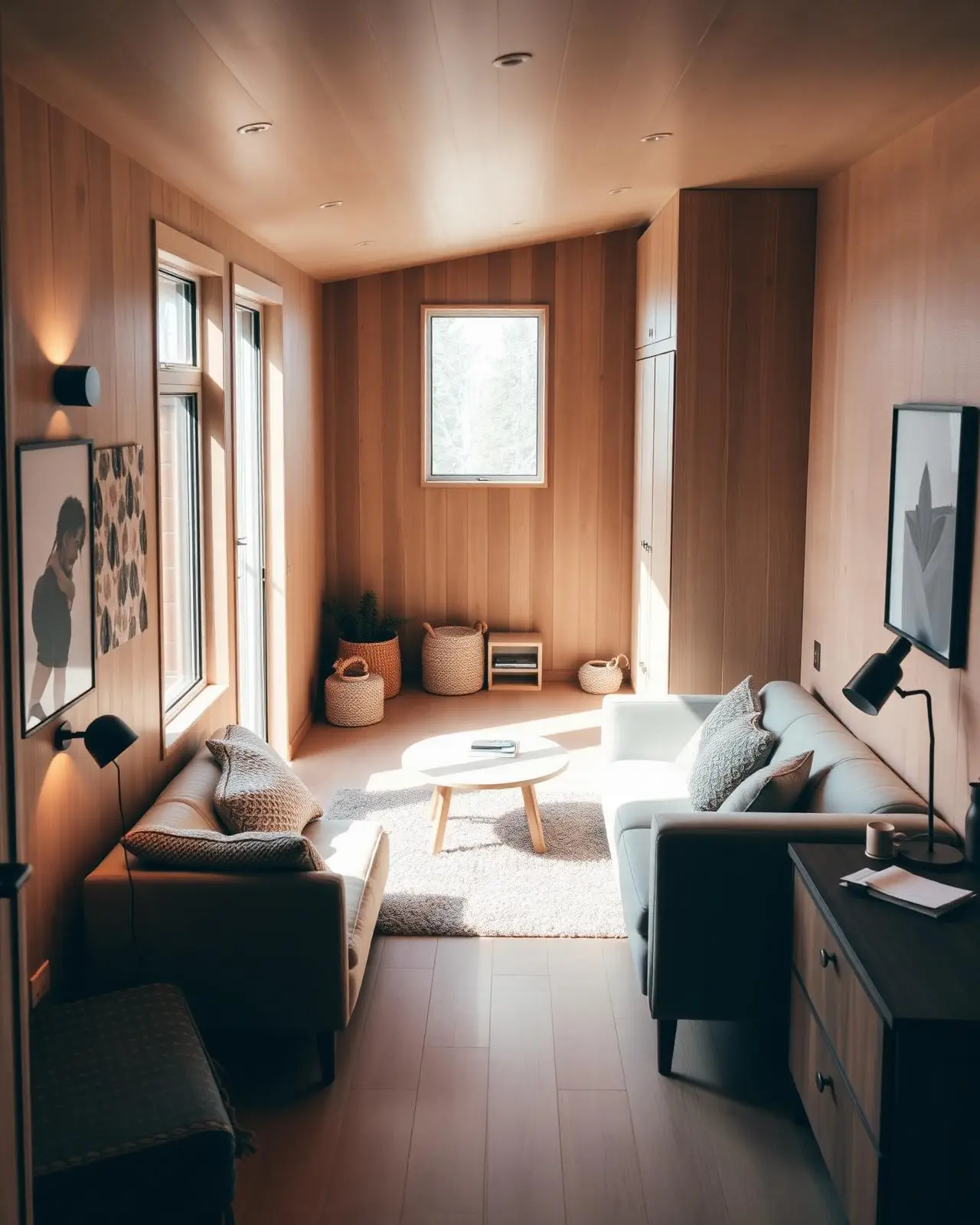Interior de uma tiny house Help Tiny House